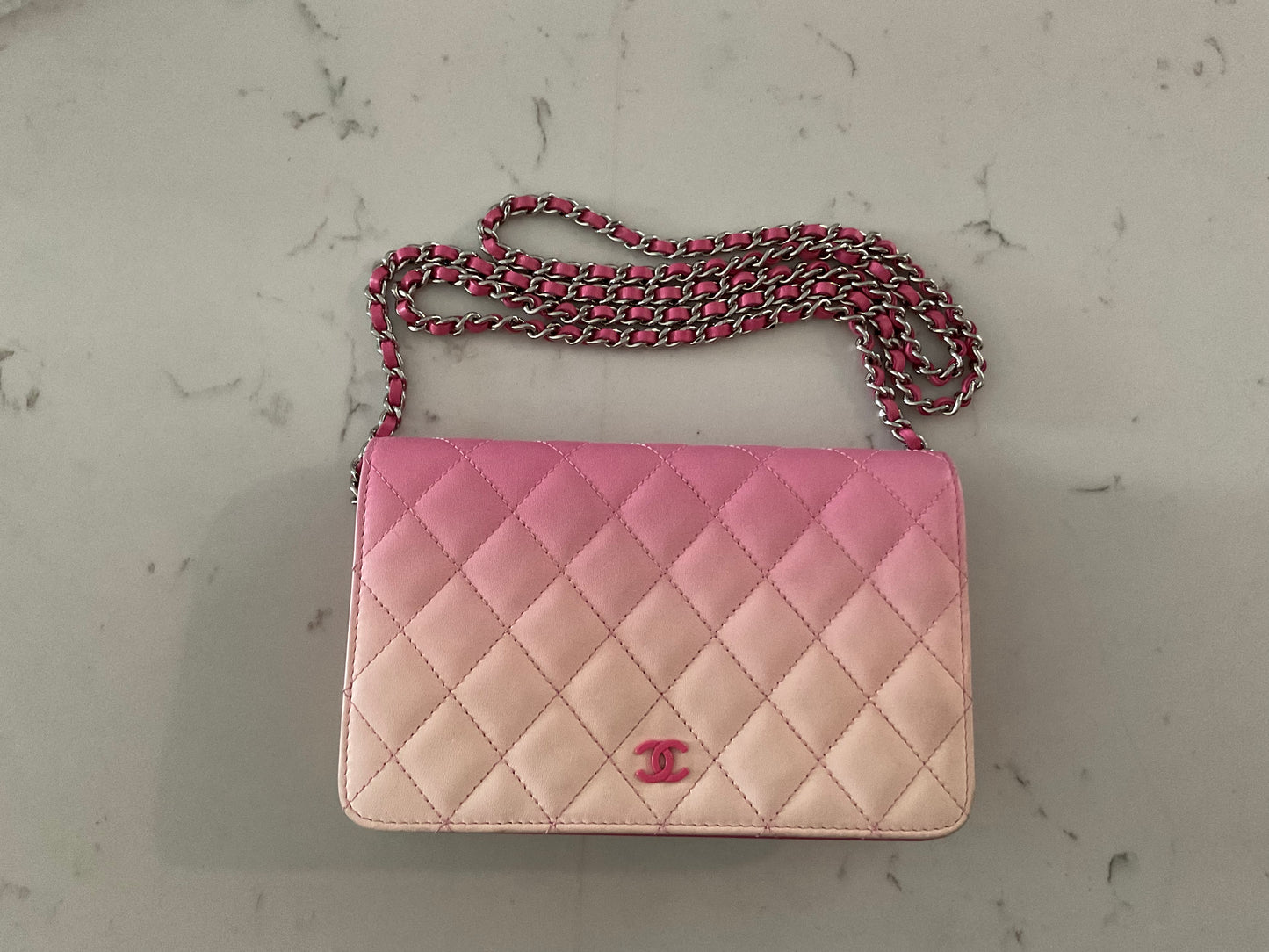 CHANEL Pink Ombre Lambskin WOC (Pre-Loved)