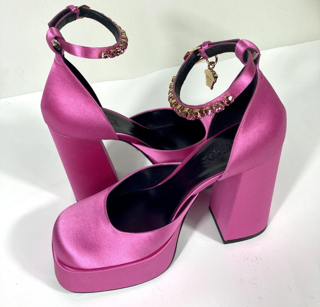 VERSACE - Medusa Aevitas Platform Pumps Pink Paradise Size: 37 (New)