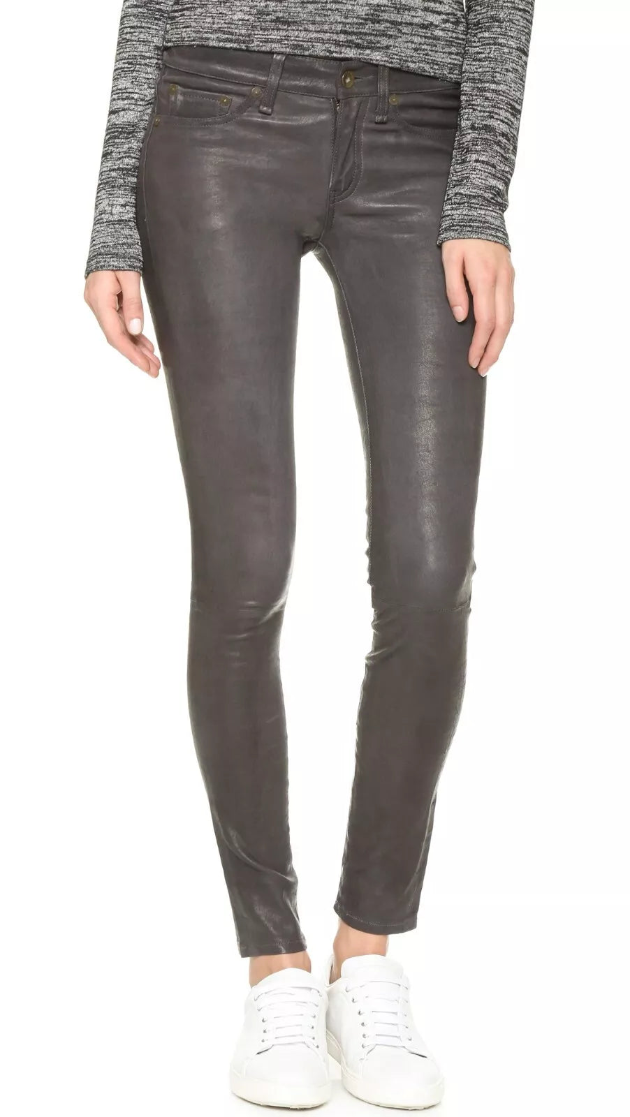 Rag & Bone Lamb Leather Women’s Skinny Stretch (New)Size: 24