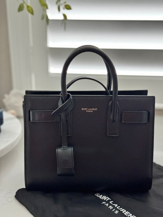 Saint Laurent - Sac De Jour Nano Top-Handle Bag in Smooth Leather (Pre-Loved)