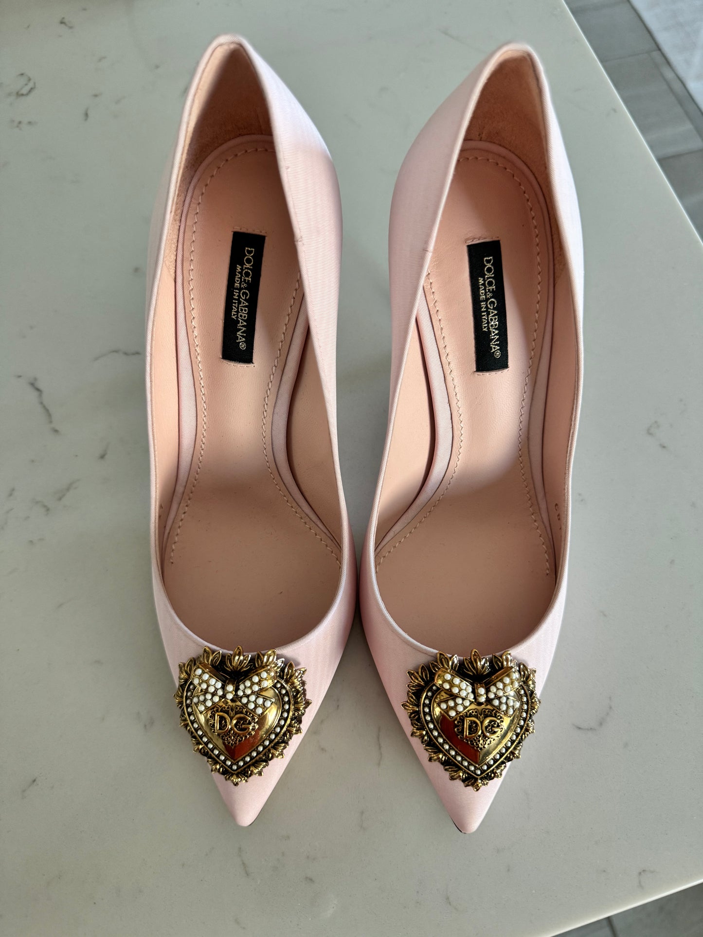 DOLCE & GABBANA PINK Devotion Pumps Size: 37 (New)