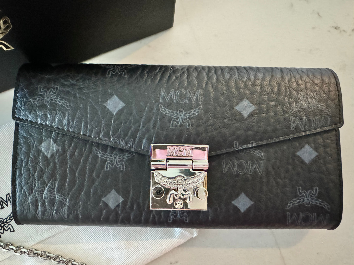 MCM Tracy Crossbody Wallet in Visetos (Like New)