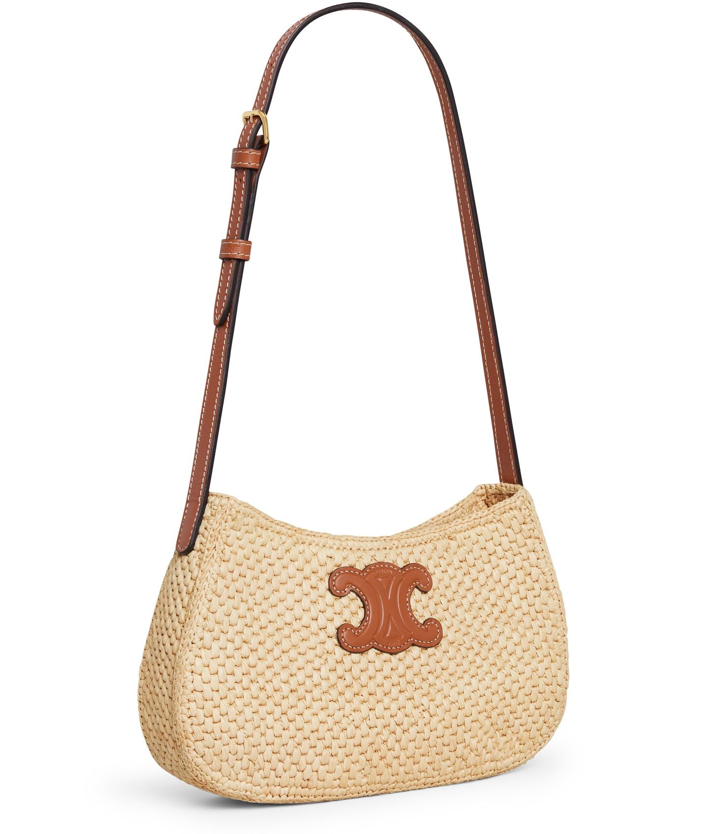 Celine Medium Tilly Raffia Shoulder Bag Natural Tan | NWT