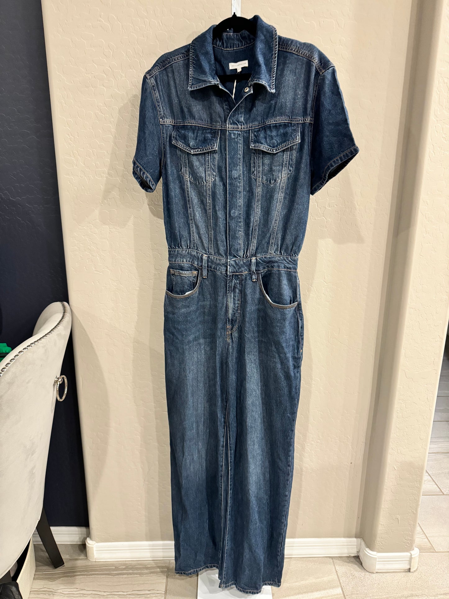 GOOD AMERICAN Denim Jumpsuit (New) Size: 2/Medium