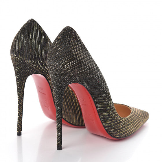 CHRISTIAN LOUBOUTIN Glitter Chain So Kate 120 Pumps (Pre-Loved) Size: 35.5/US 5.5