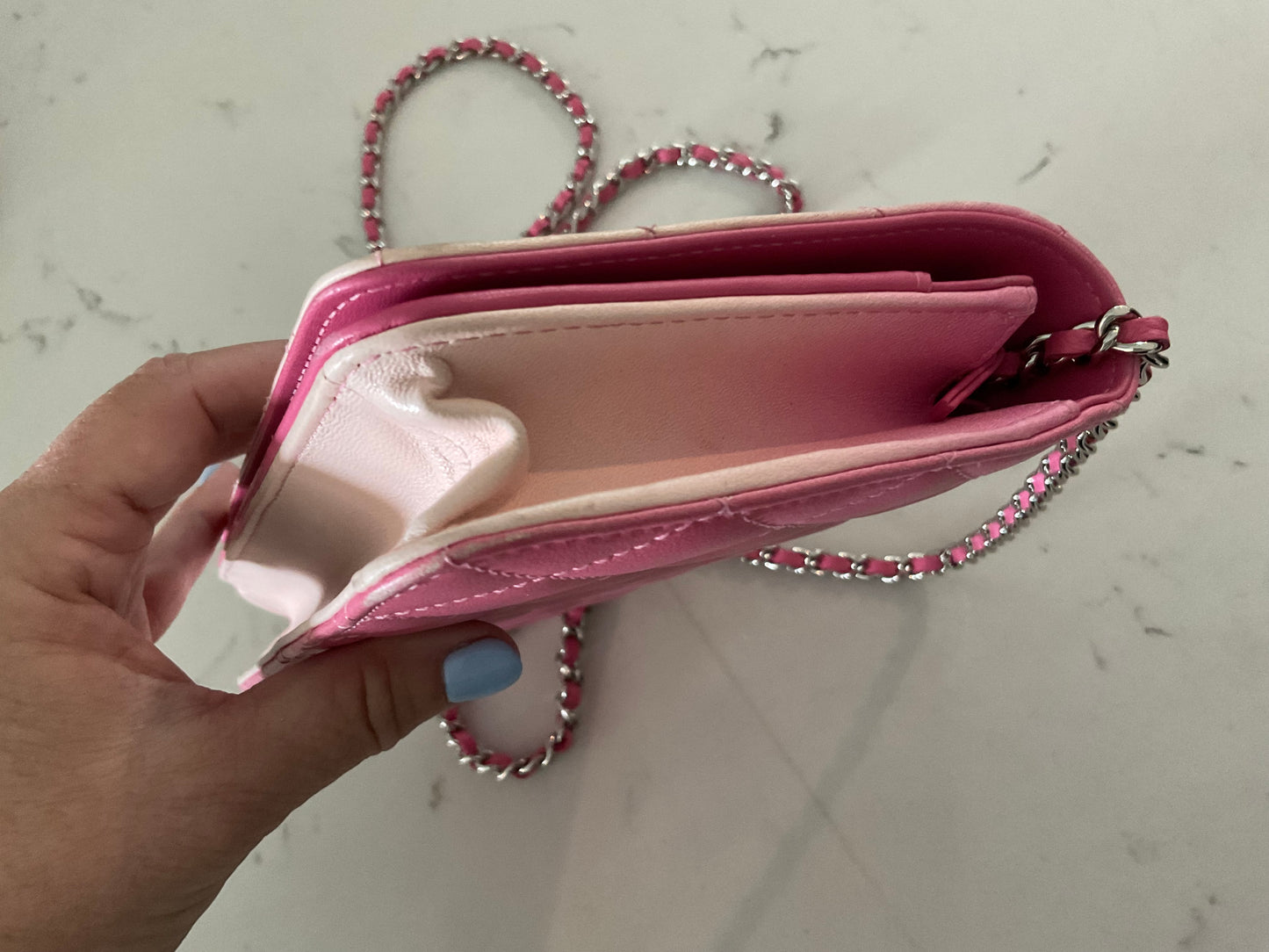 CHANEL Pink Ombre Lambskin WOC (Pre-Loved)