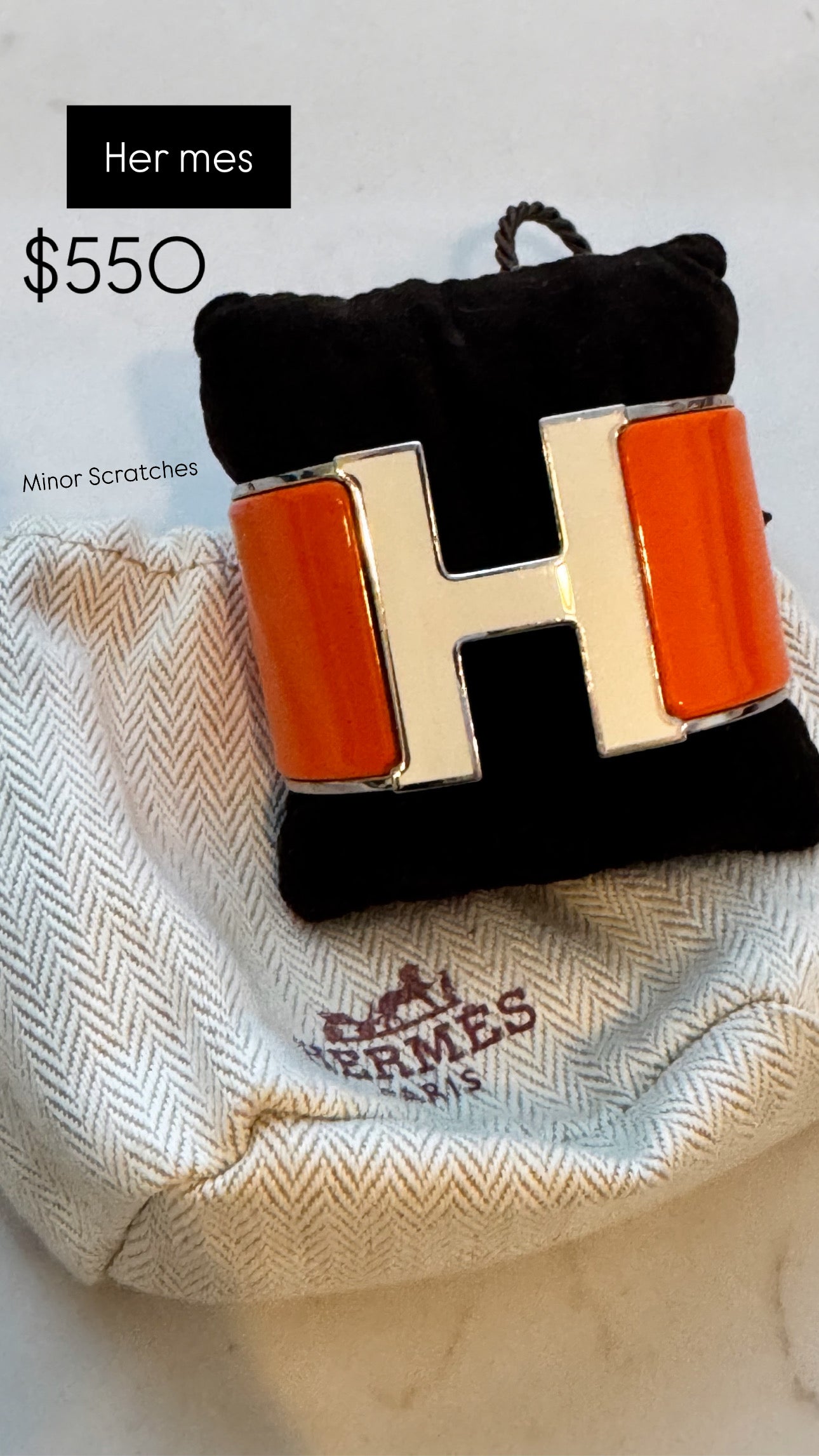 HERMES XL Clic Clac H bracelet Size: PM (Pre Loved)