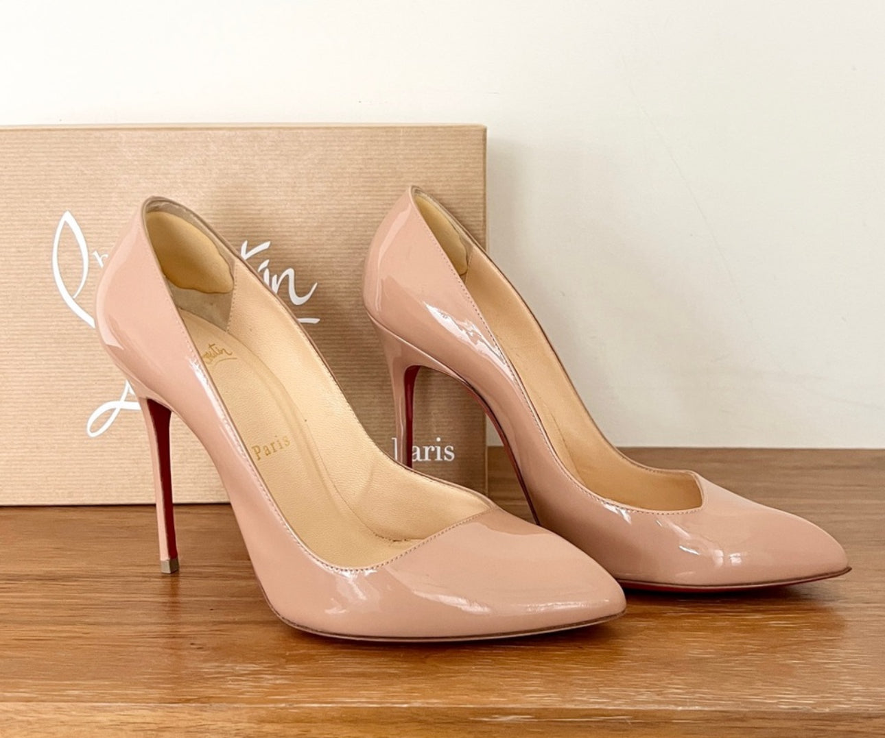 Christian Louboutin Corneille 100 patent pointy pumps Size: 37