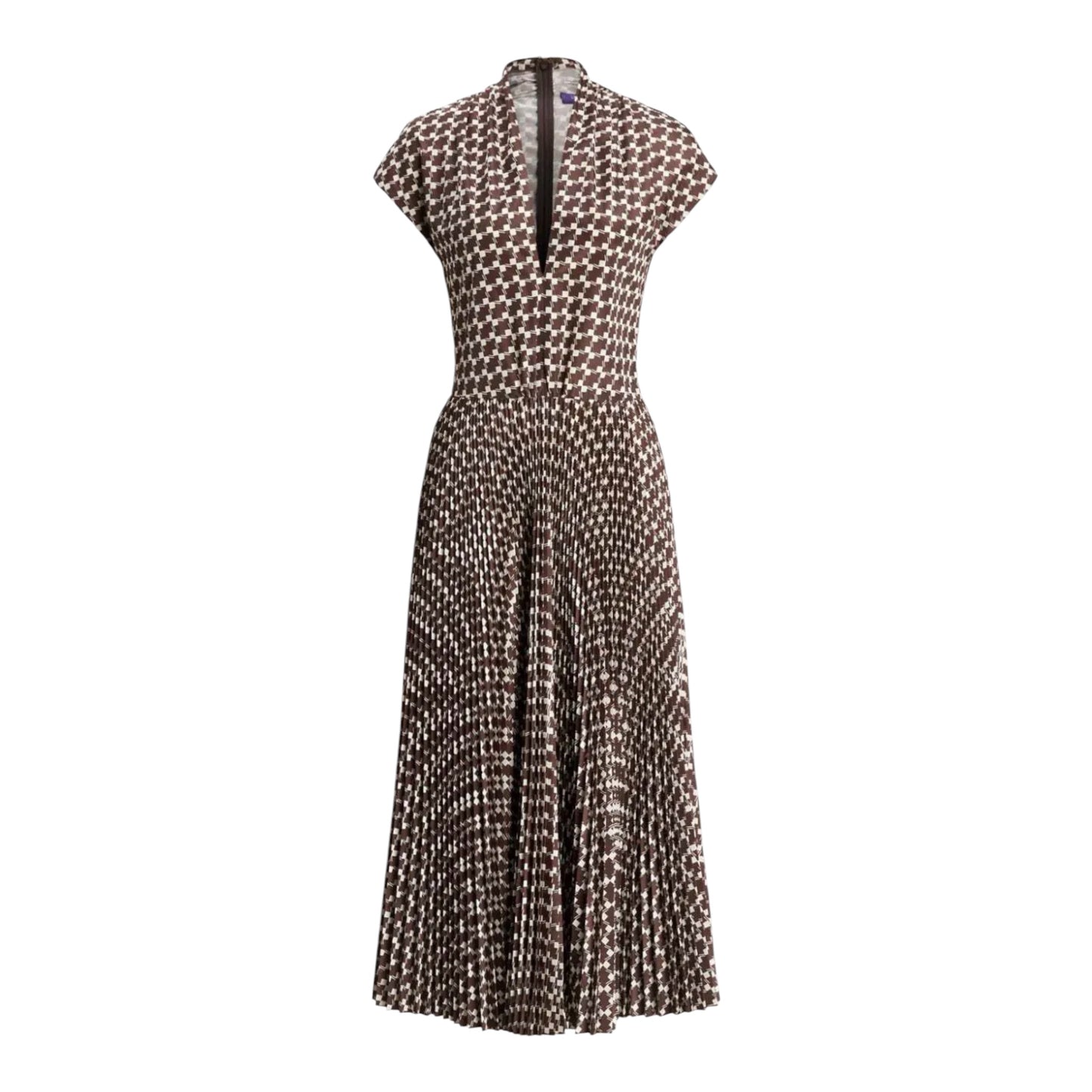 Ralph Lauren Collection Purple Label Geometric Pleated Dress | NWT | Size: 10 | Made in Italy