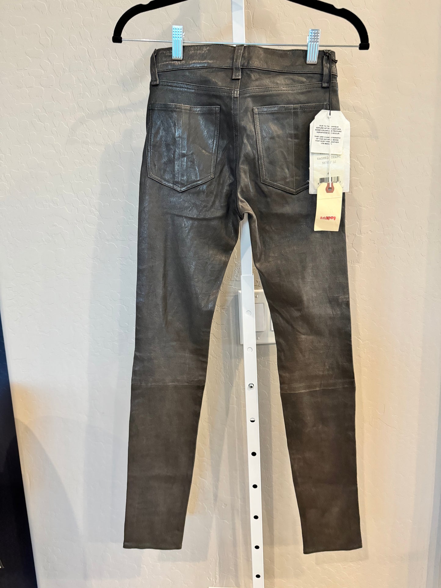 Rag & Bone Lamb Leather Women’s Skinny Stretch (New)Size: 24