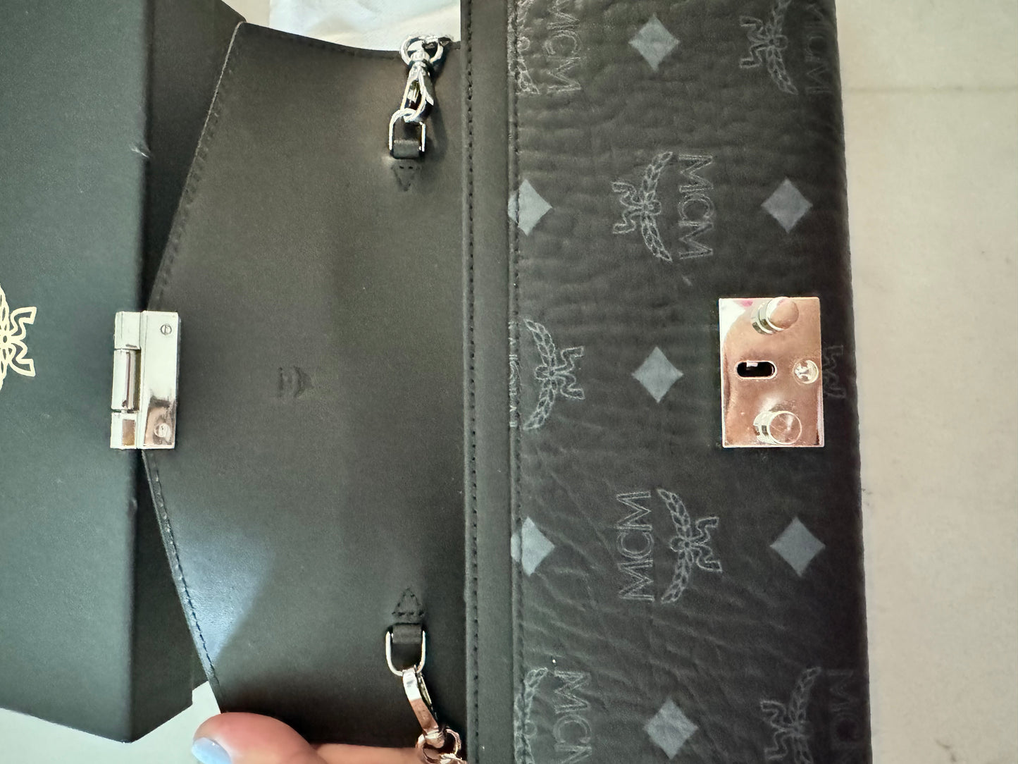 MCM Tracy Crossbody Wallet in Visetos (Like New)