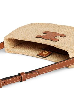 Celine Medium Tilly Raffia Shoulder Bag Natural Tan | NWT