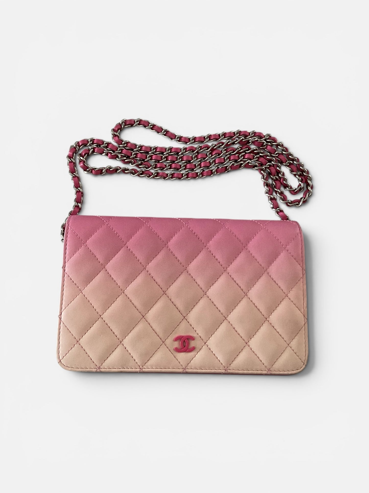 CHANEL Pink Ombre Lambskin WOC (Pre-Loved)