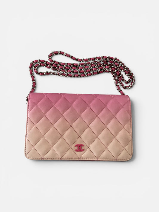 CHANEL Pink Ombre Lambskin WOC (Pre-Loved)