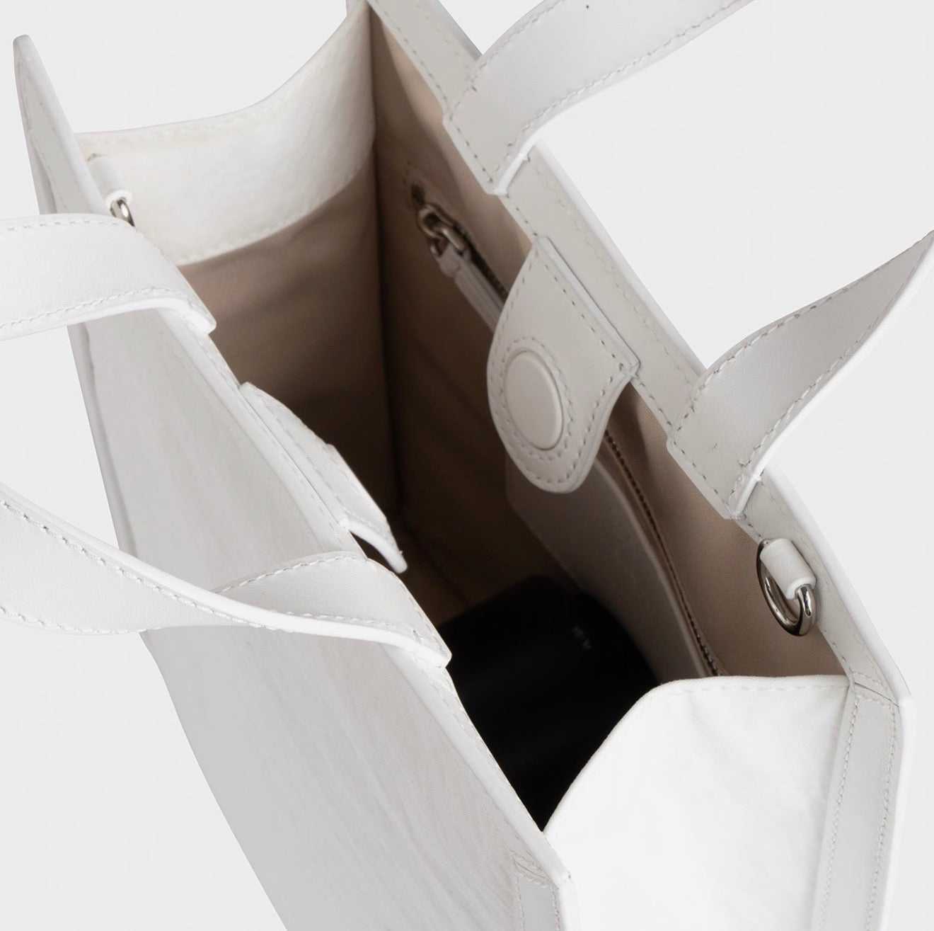 we-ar4 Orange & White Structured Crossbody Tote Bag | Minimalist Luxury Convertible Handbag | New