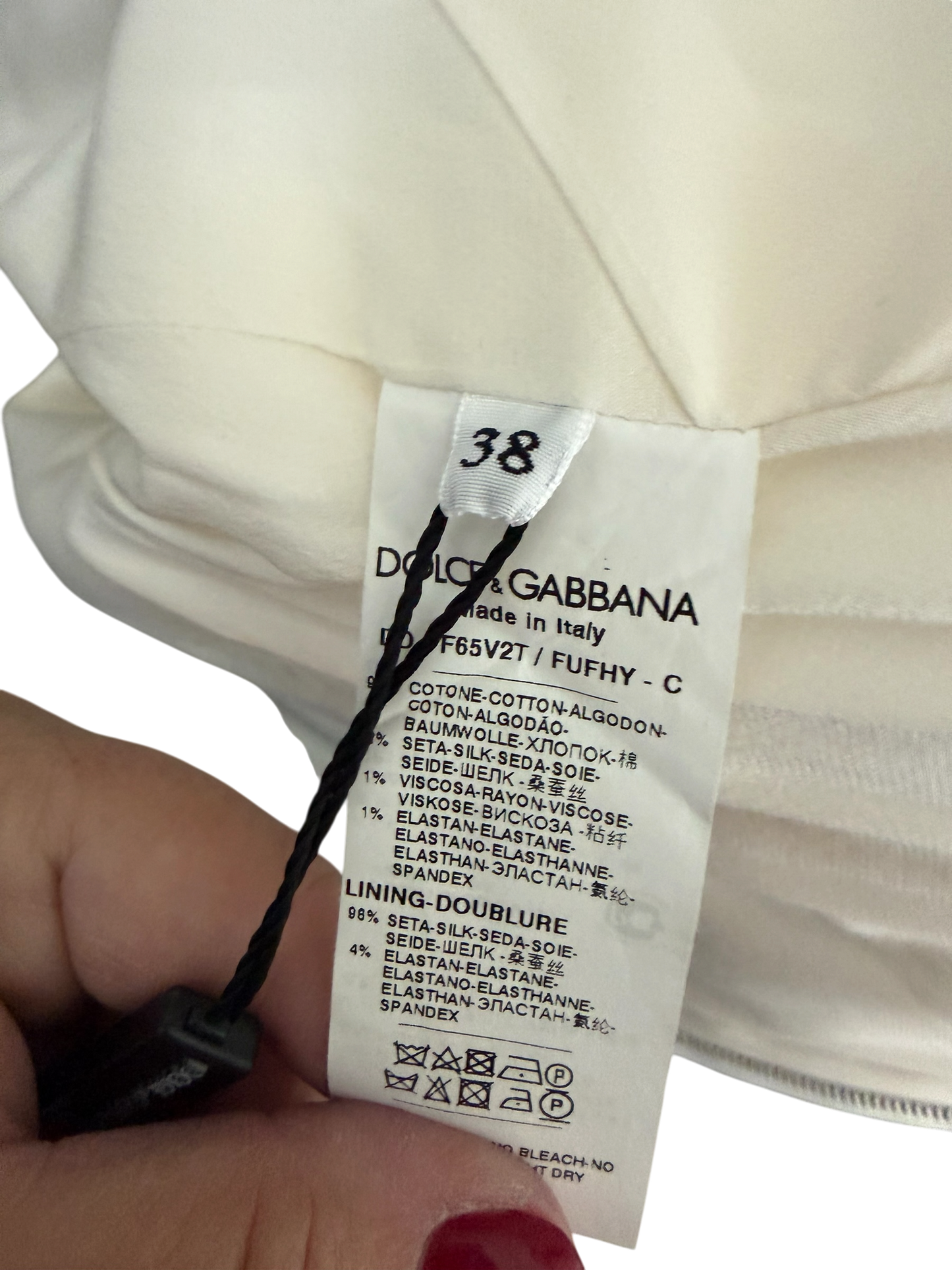 Dolce & Gabbana White Floral Embellished Sleeveless Dress NWT Size 38