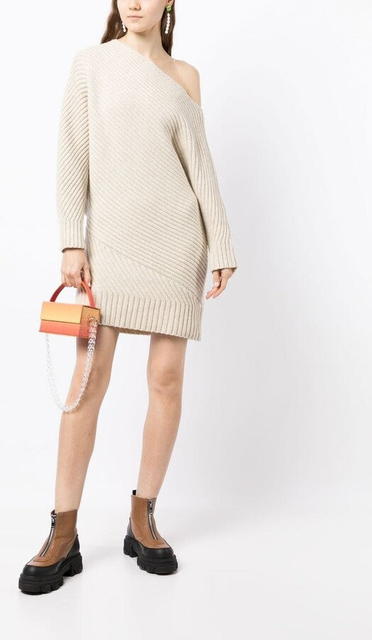 Cult Gaia Cream Sweater Dress Size: Large