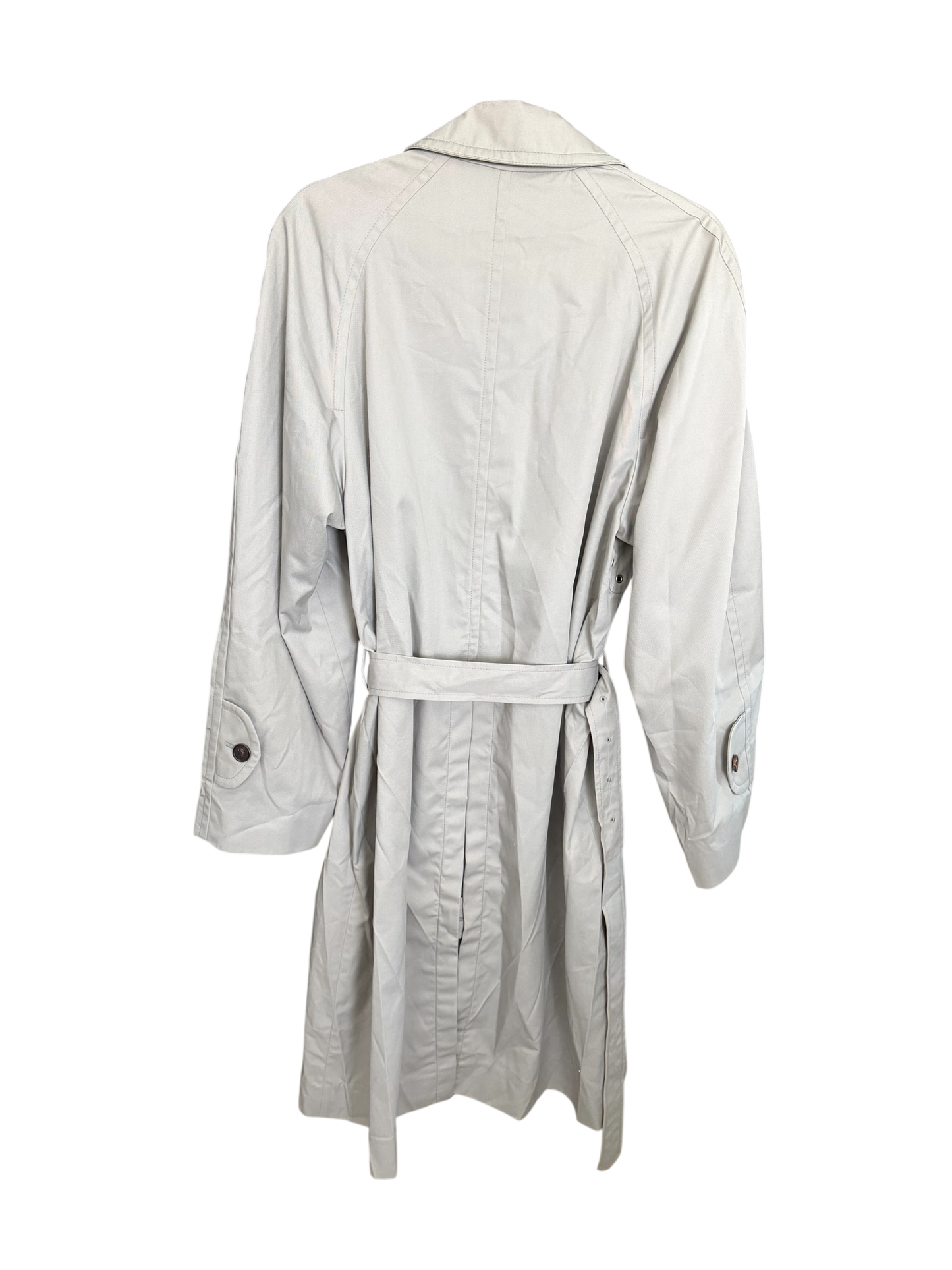 Maison Margiela Pleated Waterproof Dove Grey Trench Coat Size: 44/US 8 (New)