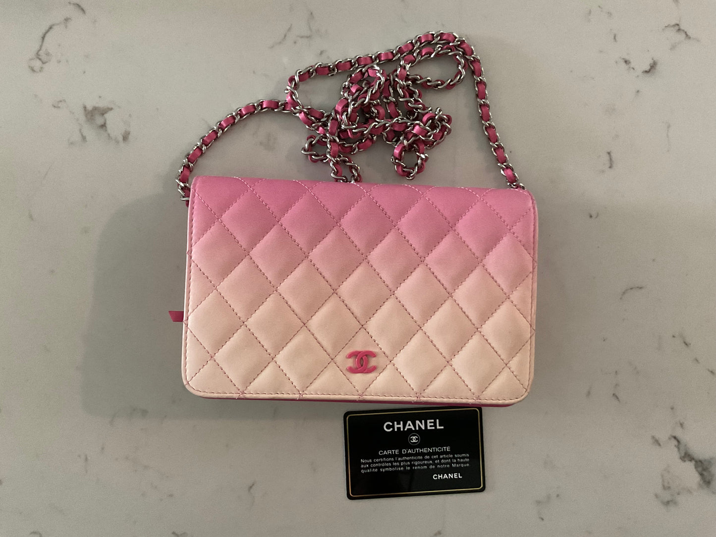 CHANEL Pink Ombre Lambskin WOC (Pre-Loved)