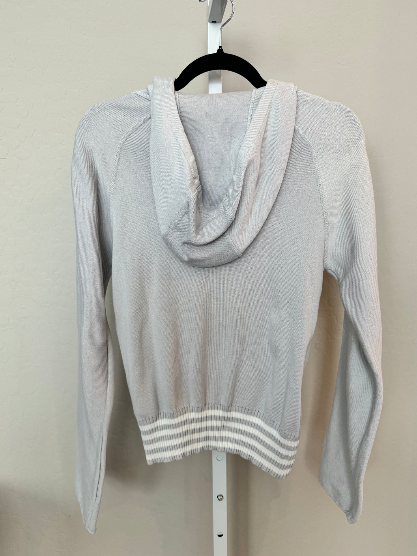 Chanel 04P Sport Line Gray Zip Up Hoodie - Size: 34