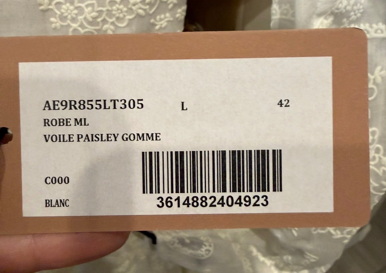 Alaïa White Embroidered Voile Paisley Maxi Dress IT 42 (US 6–8) NWT – Made in Italy