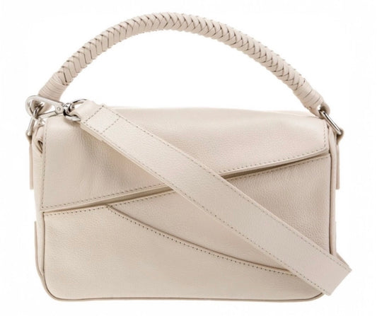 Walter Baker Cream Pebbled Leather Shoulder & Crossbody Bag – New With Tags