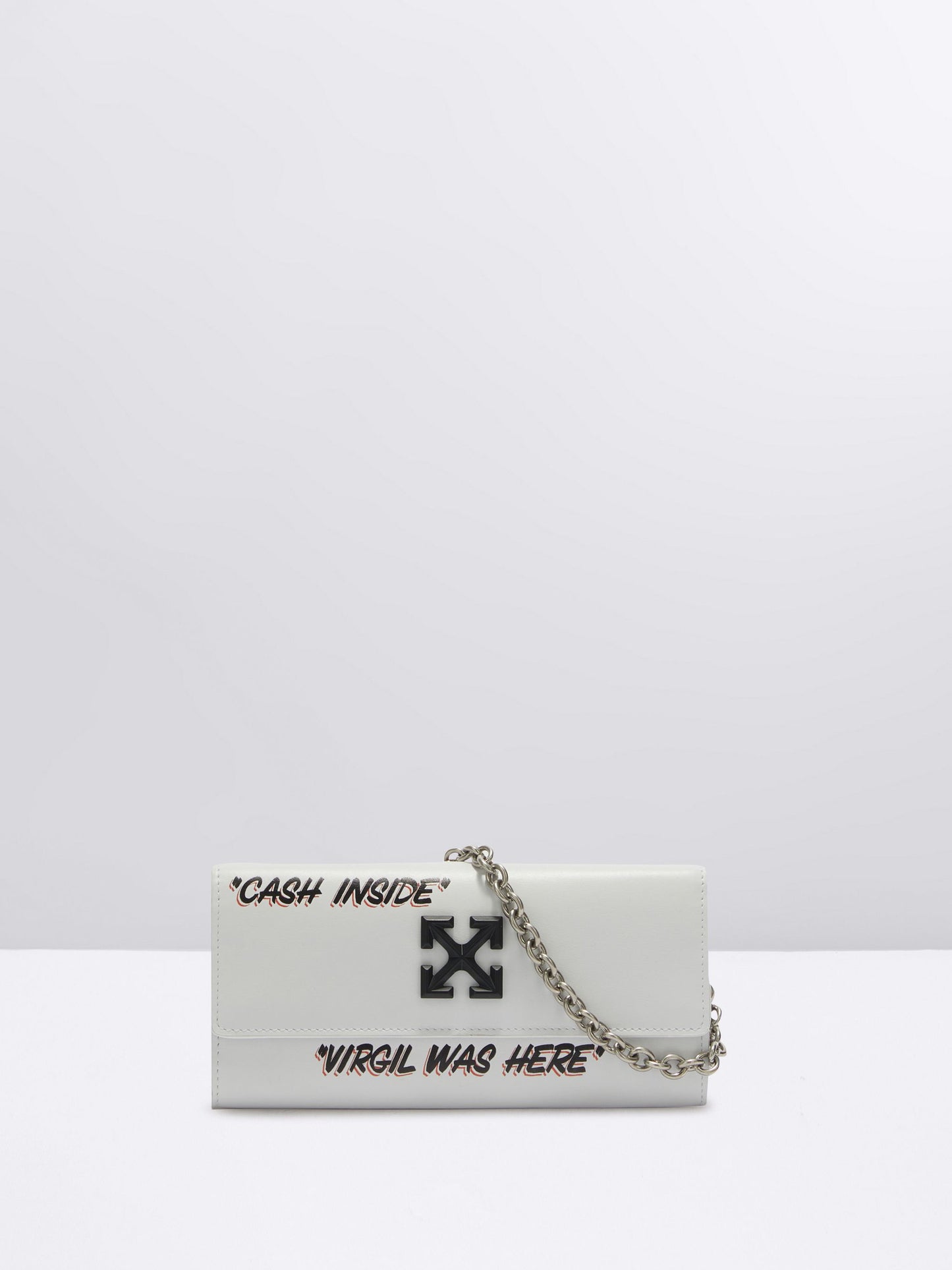 OFF WHITE Jitney Wallet On Chain Quote (Like New)