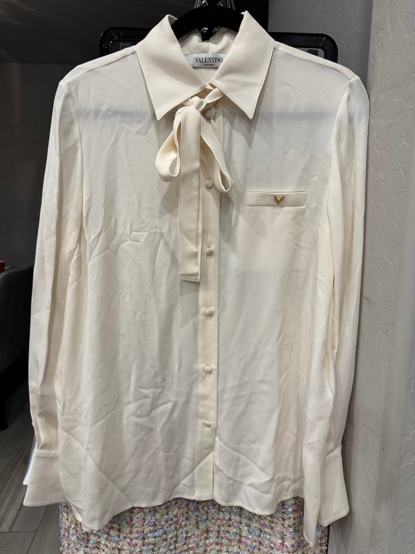 Valentino Silk Blouse Size: 44 (New)