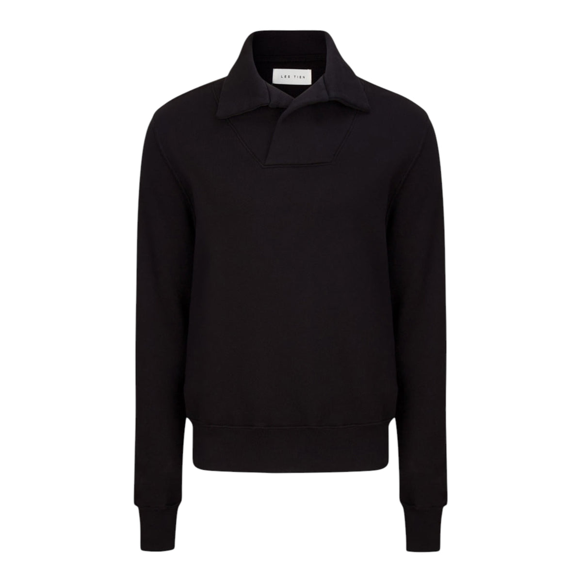 Les Tien Heavyweight Yacht Pullover in Black | Size Small | New