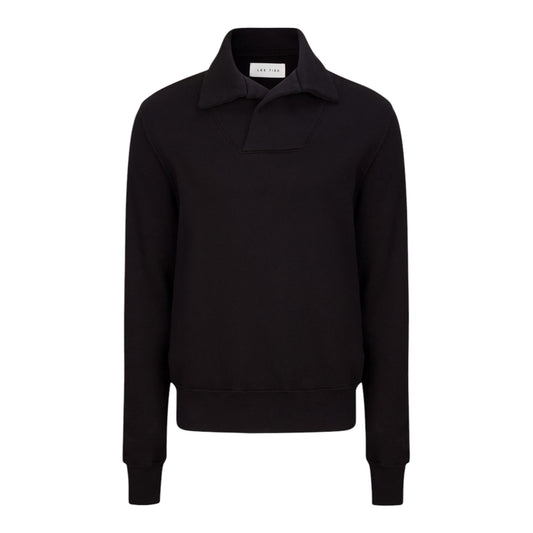 Les Tien Heavyweight Yacht Pullover in Black | Size Small | New