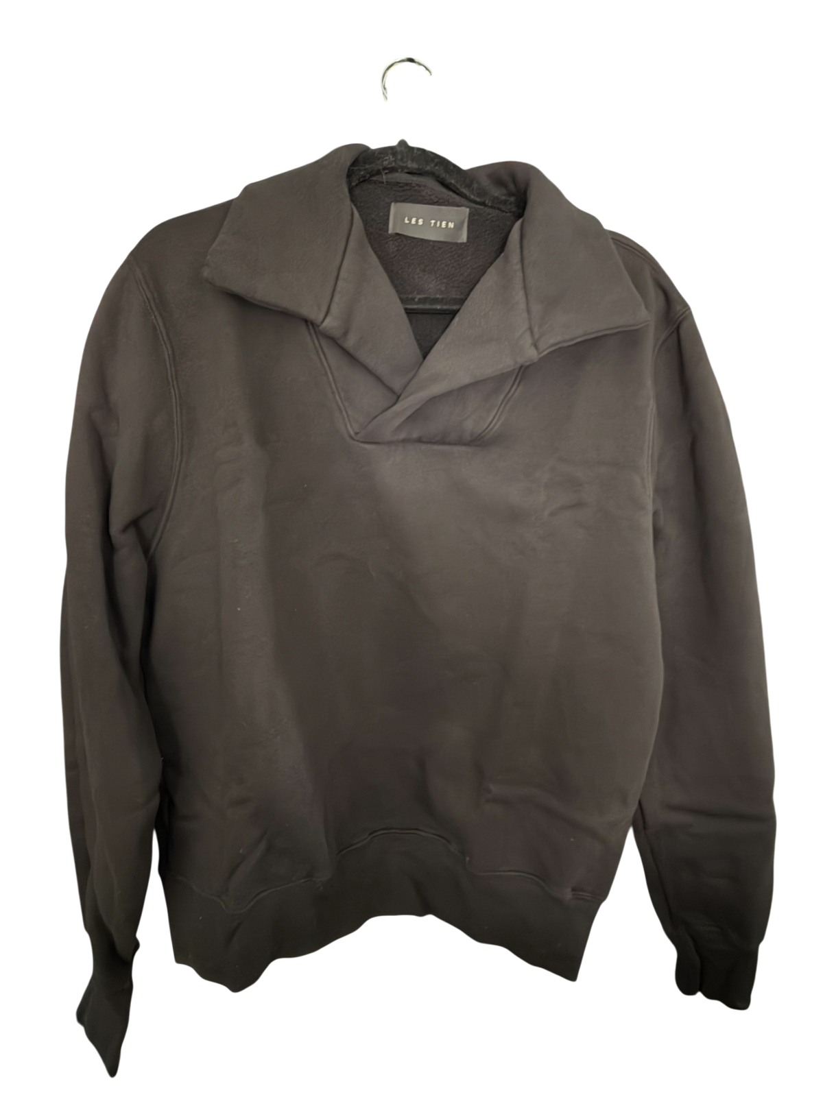 Les Tien Heavyweight Yacht Pullover in Black | Size Small | New