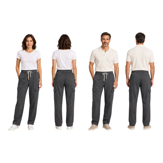 Peserico Charcoal Gray Cotton Cargo Sweatpants – Size: 50 & 52 | NWT | $519