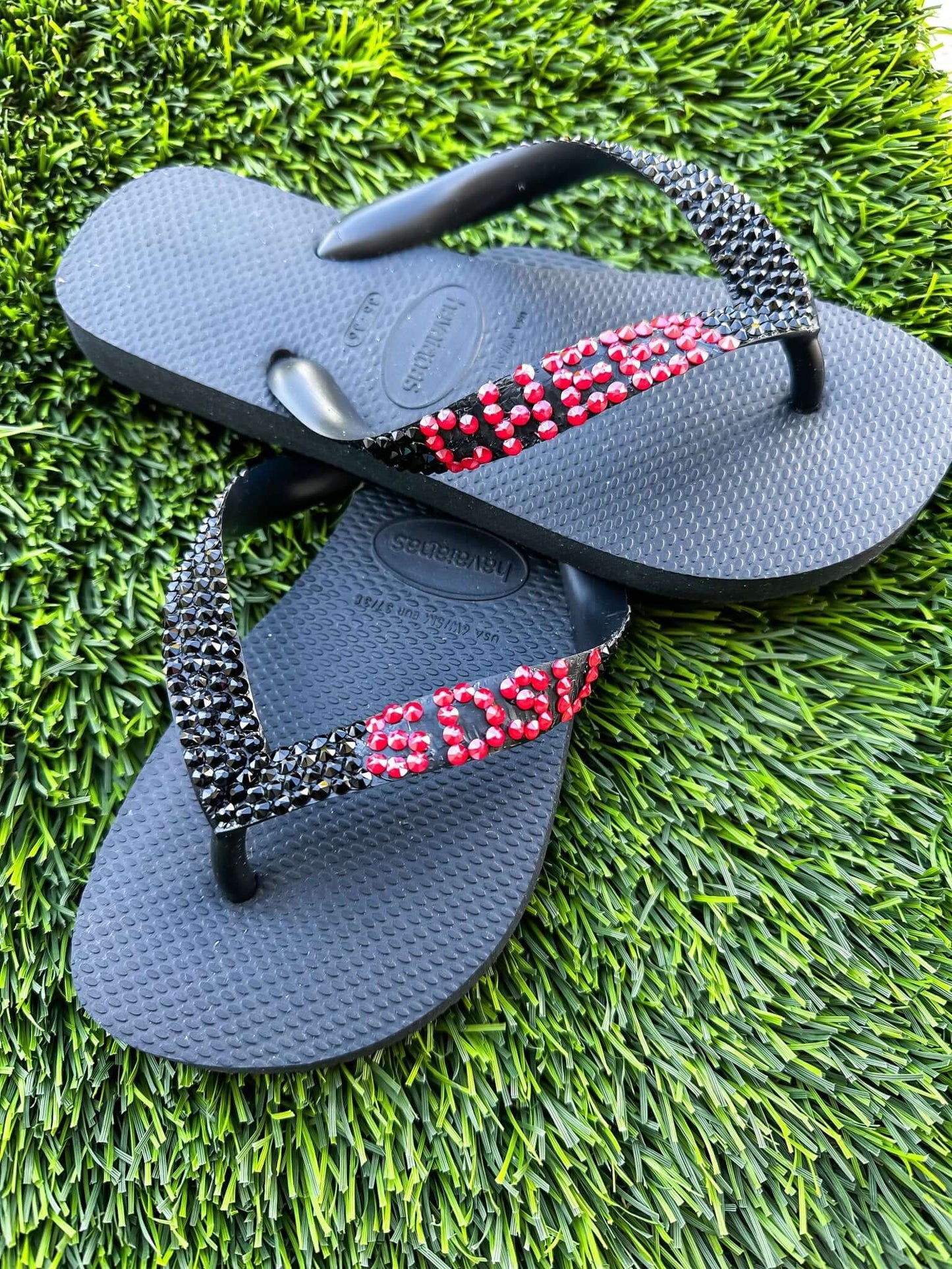 Custom Sports Team or School Top Flip Flops